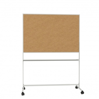 Fahrbare Tafel, Korkoberfläche, 100x150x67 cm HxBxT Fahrbare Tafel, Korkoberfläche, 100x150x67 cm HxBxT
